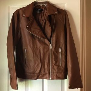 Forever 21 Faux Leather Jacket Size Medium